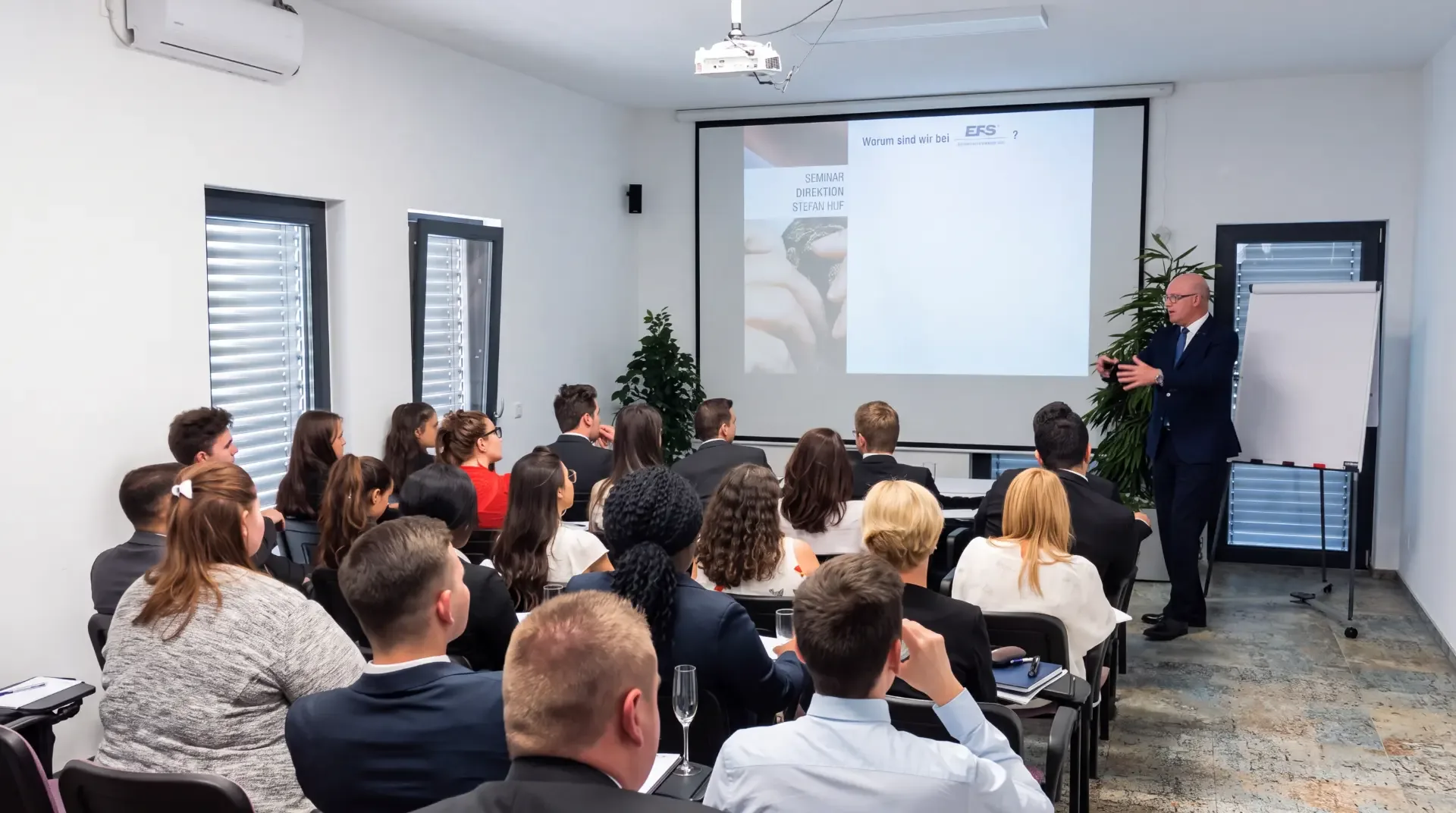 Seminar von EFS (Huf) in Mainz mit angehenden Vertriebspartnern